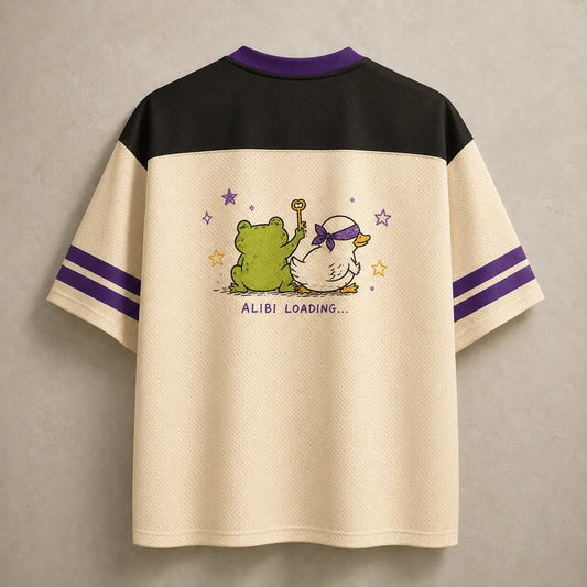 Frog Duck Jersey Shirt Let's Do Crimes Alibi Loading Chaosbornwear