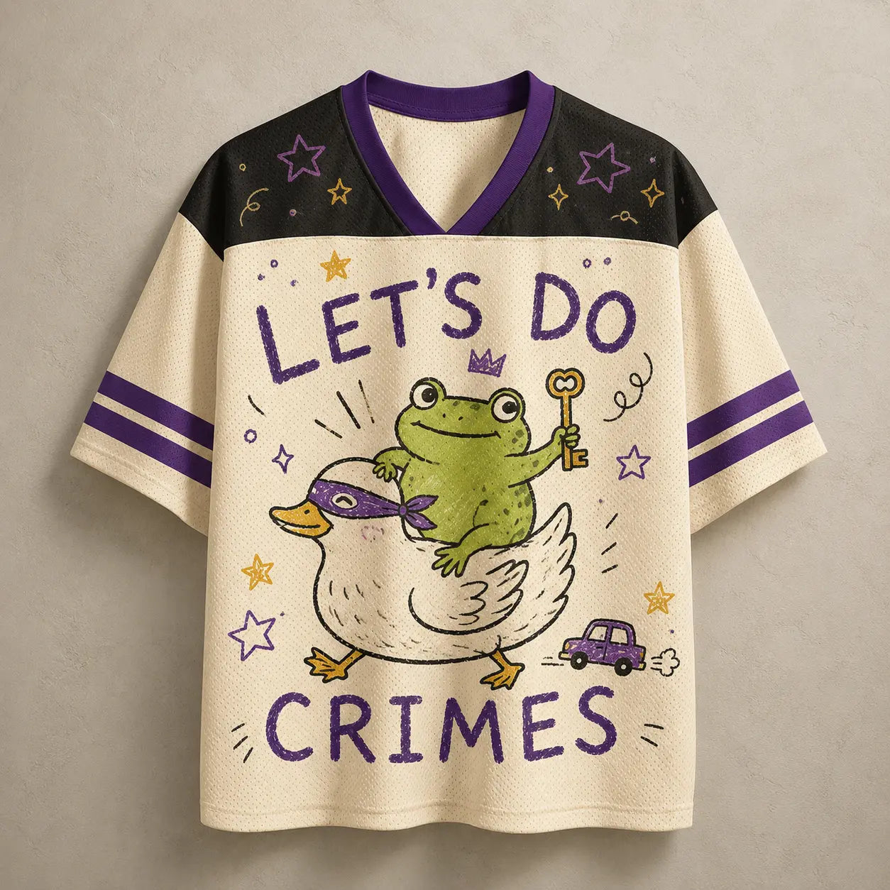 Frog Duck Jersey Shirt Let's Do Crimes Alibi Loading Chaosbornwear