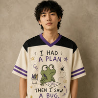 Frog Jersey Shirt I Had A Plan Then I Saw A Bug Still On Bug Duty Chaosbornwear