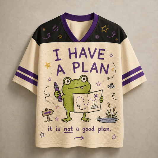 Frog Jersey Shirt I Have A Plan Still Doing It Chaosbornwear