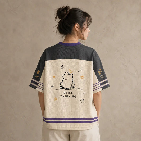 Frog Jersey Shirt Sorry My Brain Went Ribbit Still Thinking Chaosbornwear