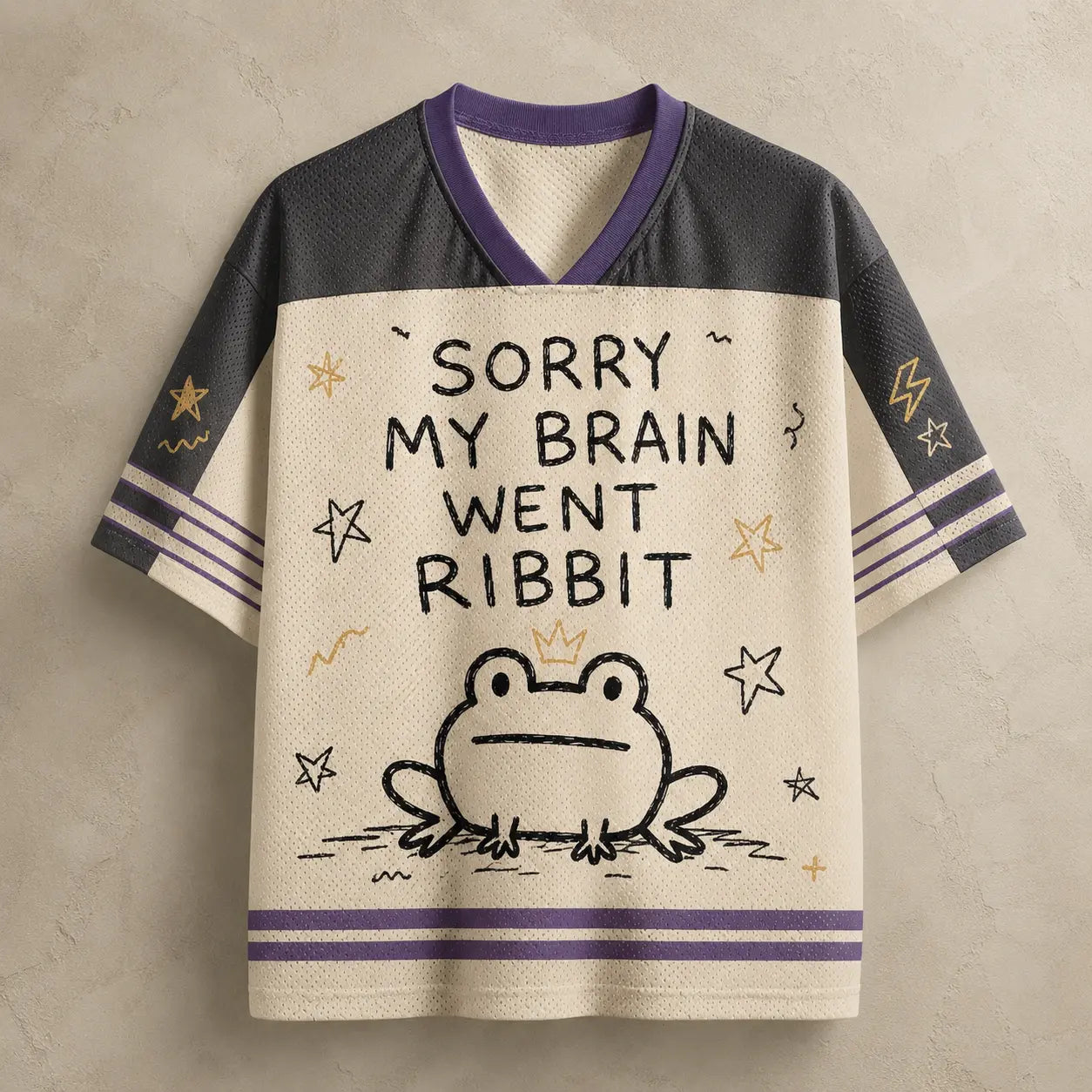 Frog Jersey Shirt Sorry My Brain Went Ribbit Still Thinking Chaosbornwear