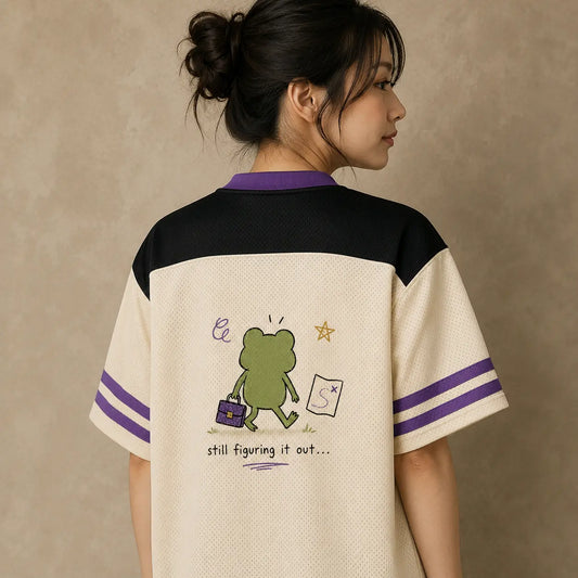 Frog Jersey Shirt Very Important Frog Business Still Figuring It Out Chaosbornwear