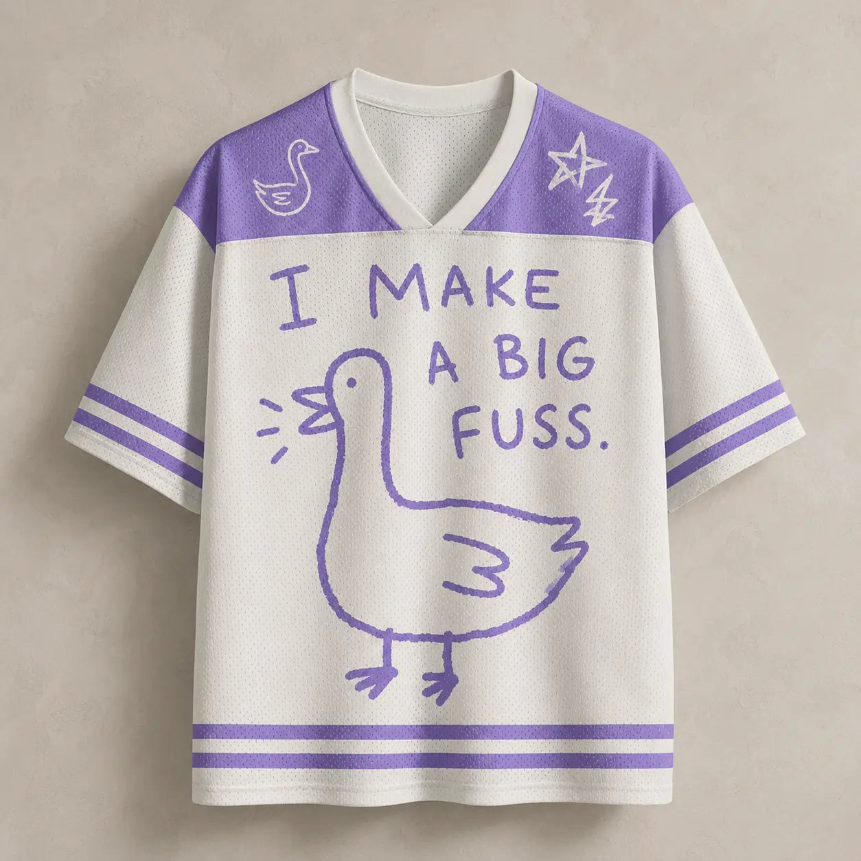 Goose Jersey Shirt I Make A Big Fuss Uh Oh Chaosbornwear