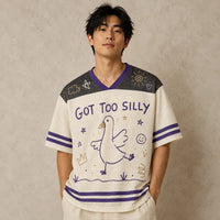 Got Too Silly Goose Jersey Shirt Funny Doodle Cage Chaosbornwear