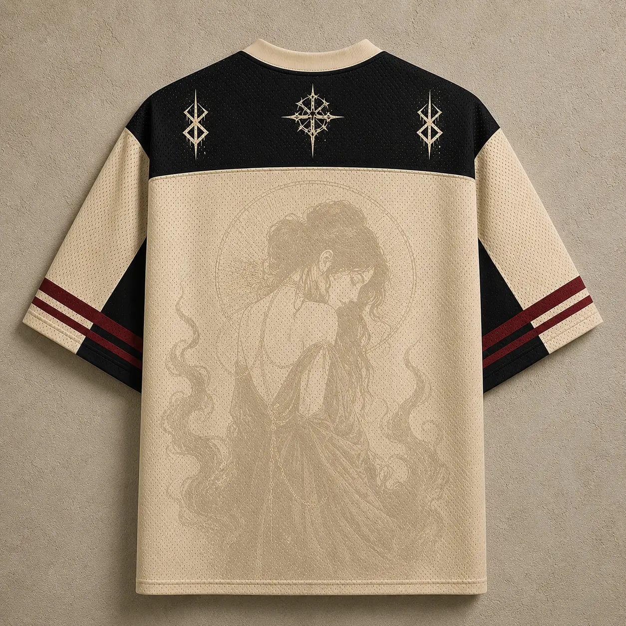 Gothic Jersey Shirt Ashen Vow Dark Fantasy Graphic Chaosbornwear