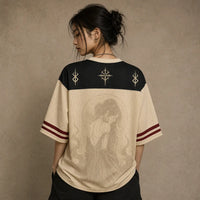 Gothic Jersey Shirt Ashen Vow Dark Fantasy Graphic Chaosbornwear