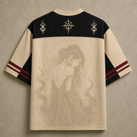 Gothic Jersey Shirt Ashen Vow Dark Fantasy Graphic Chaosbornwear