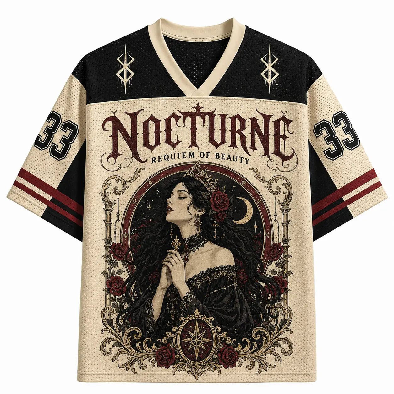Gothic Jersey Shirt Nocturne Requiem Of Beauty Chaosbornwear