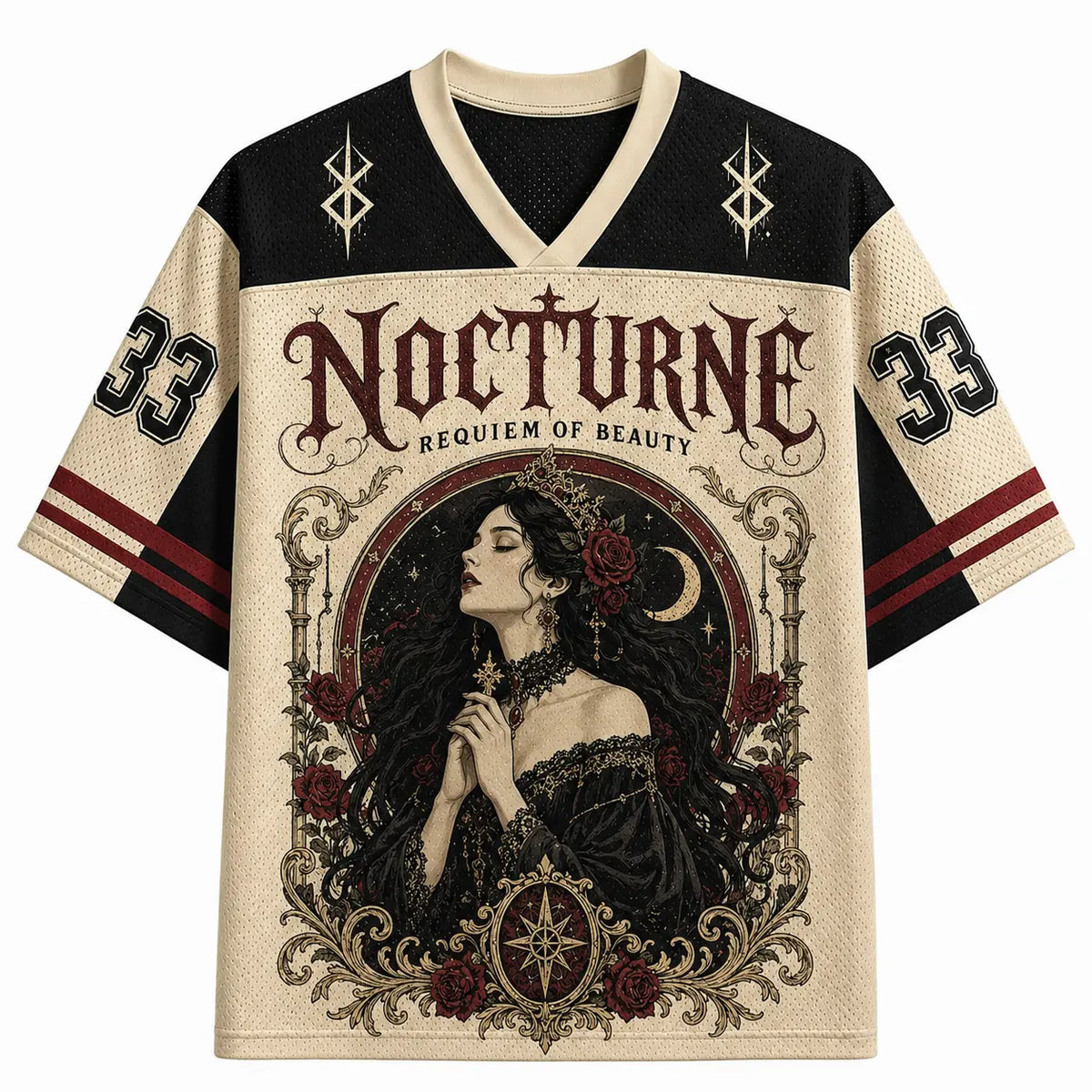 Gothic Jersey Shirt Nocturne Requiem Of Beauty Chaosbornwear