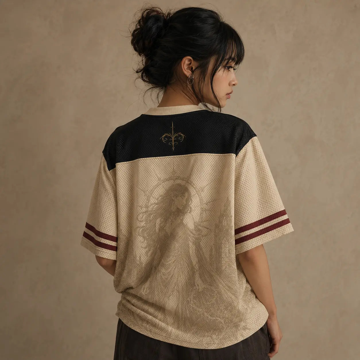 Gothic Jersey Shirt Velvet Martyr Dark Fantasy Graphic Chaosbornwear