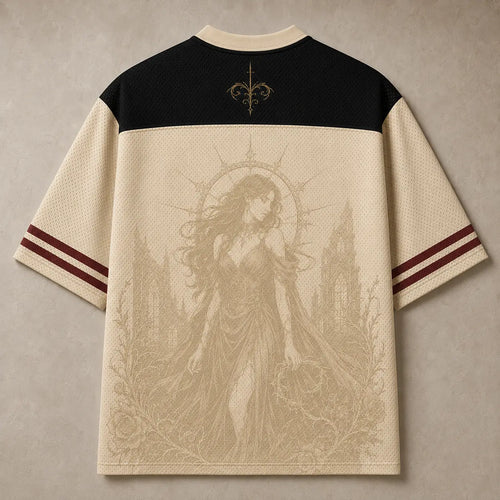 Gothic Jersey Shirt Velvet Martyr Dark Fantasy Graphic Chaosbornwear