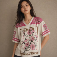 Japan Football Shirt Sakura Bloom Womens Soccer Jersey Chaosbornwear