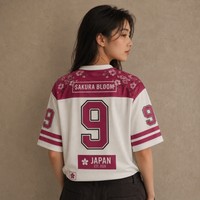 Japan Football Shirt Sakura Bloom Womens Soccer Jersey Chaosbornwear