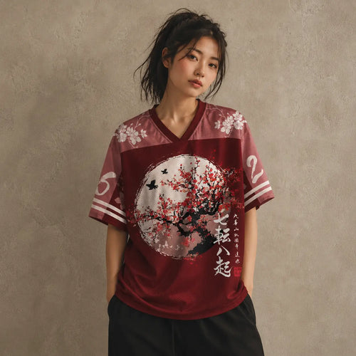 Japan Football Shirt Sakura Blossom Soccer Jersey Chaosbornwear