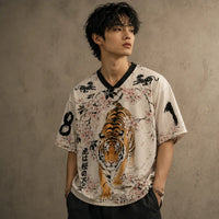 Japan Football Shirt Sakura Tiger Mens Soccer Jersey Chaosbornwear