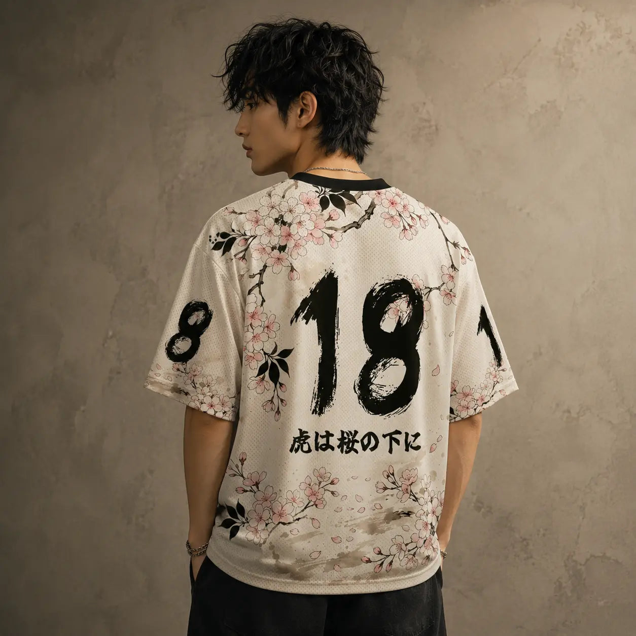 Japan Football Shirt Sakura Tiger Mens Soccer Jersey Chaosbornwear