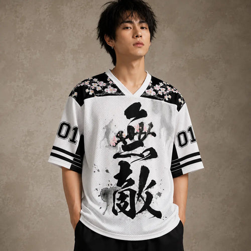 Japan Mount Fuji Sakura Kanji Jersey Shirt Cherry Blossom 01 Chaosbornwear