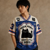 Japan Panic Cat Disco Jersey Shirt Much Panic Very Little Disco Chaosbornwear