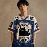 Japan Panic Cat Disco Jersey Shirt Much Panic Very Little Disco Chaosbornwear