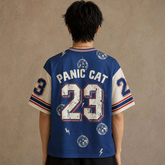 Japan Panic Cat Disco Jersey Shirt Much Panic Very Little Disco Chaosbornwear