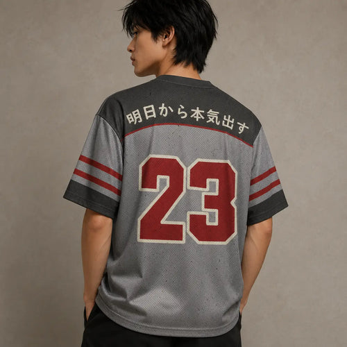 Japan Serious Tomorrow Lazy Cat Kanji Jersey Shirt 23 Chaosbornwear