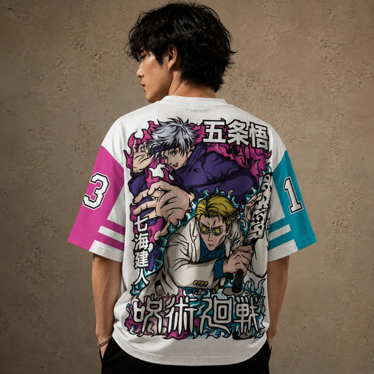 Japanese Anime Football Shirt Sorcery Graphic Jersey Chaosbornwear