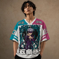 Japanese Anime Football Shirt Sorcery Graphic Jersey Chaosbornwear