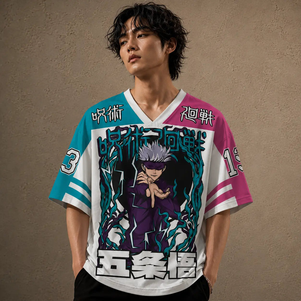 Japanese Anime Football Shirt Sorcery Graphic Jersey Chaosbornwear