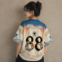 Japanese Cat Football Shirt Dinosaur Graphic Jersey 88 Chaosbornwear