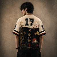 Japanese Cat Football Shirt Samurai Graphic Soccer Jersey Chaosbornwear