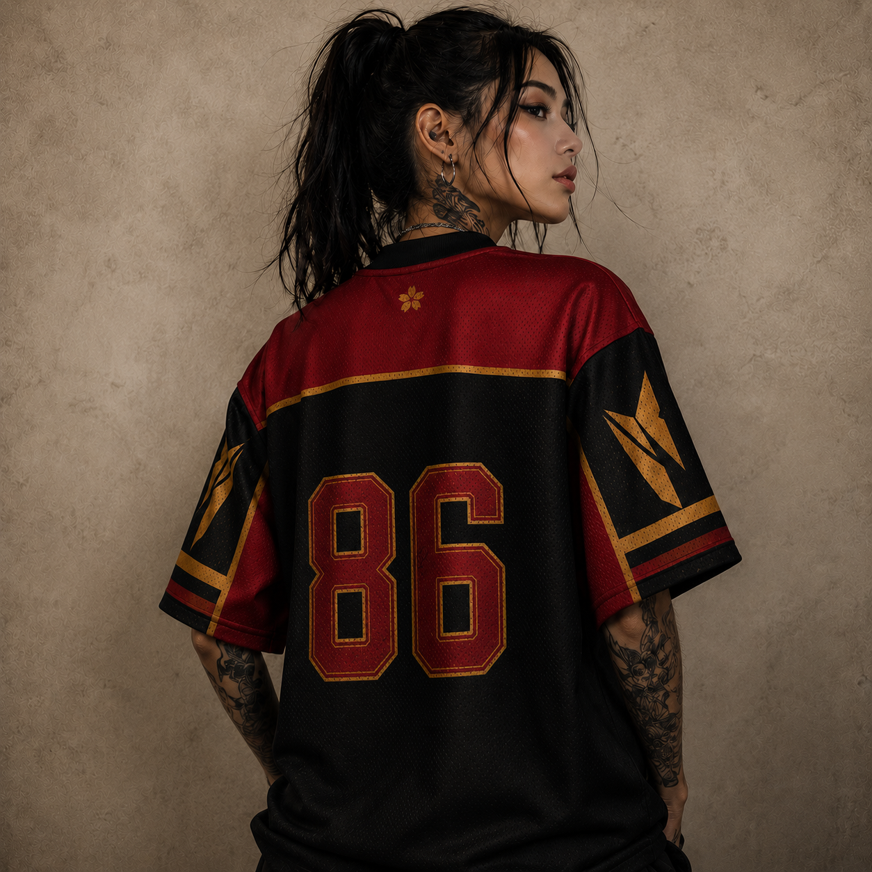 Japanese Racing Jersey Shirt Red Drift Premium Edition Chaosbornwear