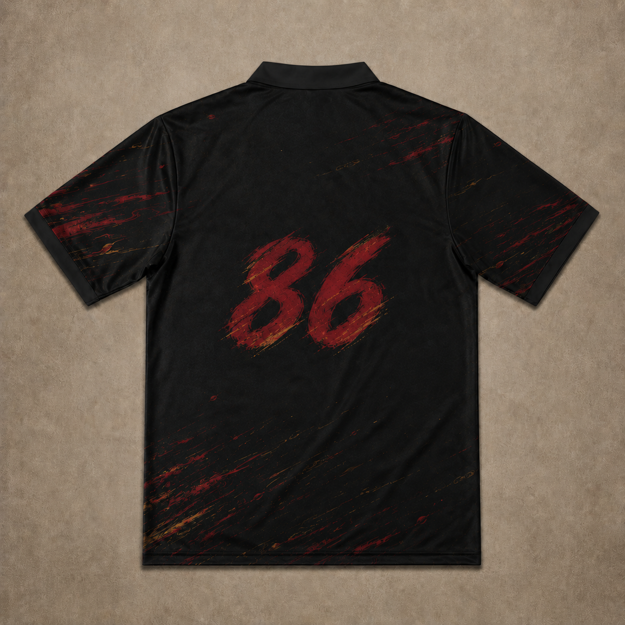 Japanese Racing Polo Shirt Red Drift Premium Edition Chaosbornwear