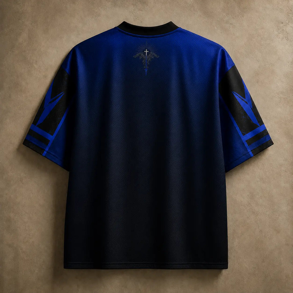 Jesus Jersey Football Shirt Blue Cathedral Faith Edition Chaosbornwear