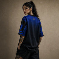 Jesus Jersey Football Shirt Blue Cathedral Faith Edition Chaosbornwear