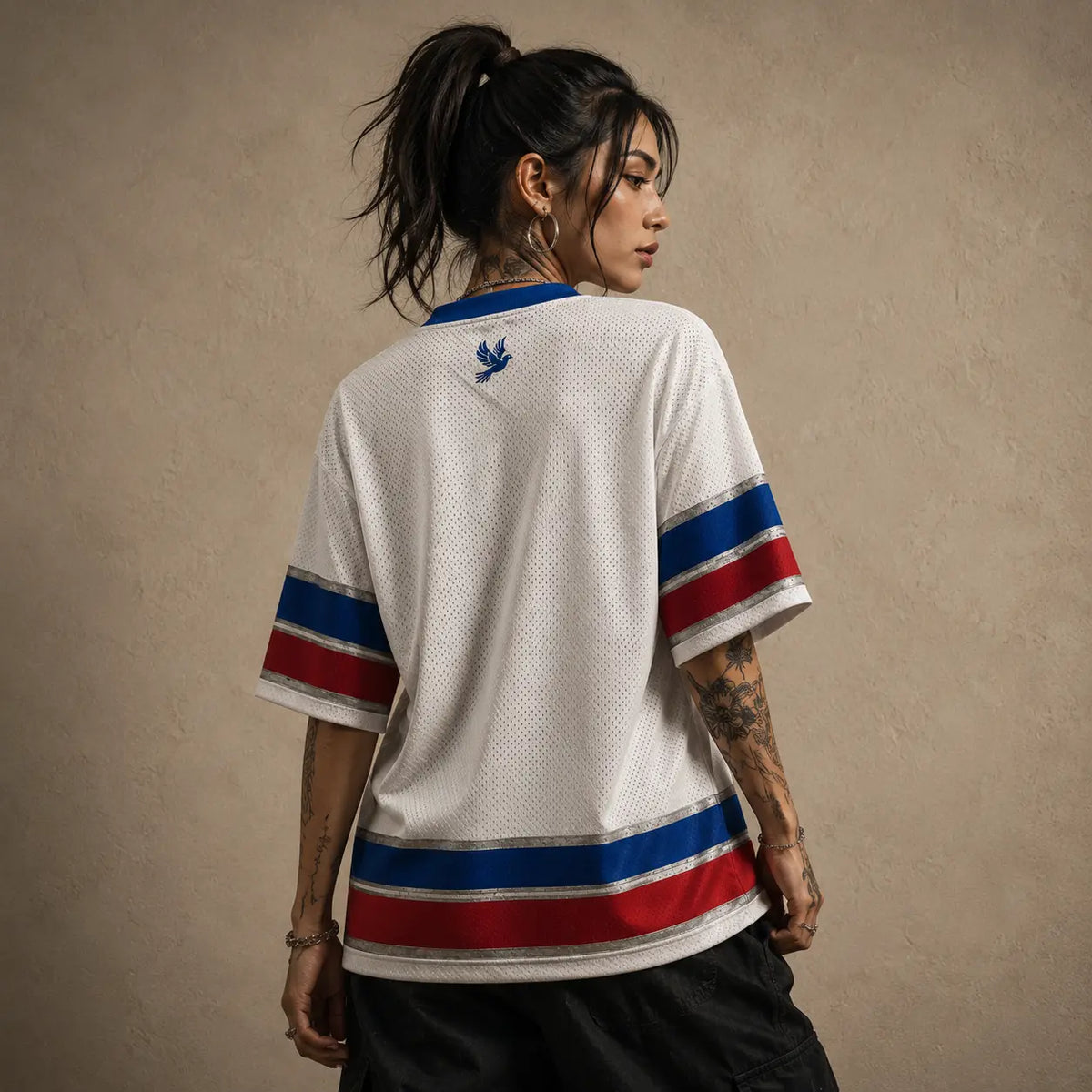 Jesus Jersey Football Shirt Blue Star Faith Edition Chaosbornwear