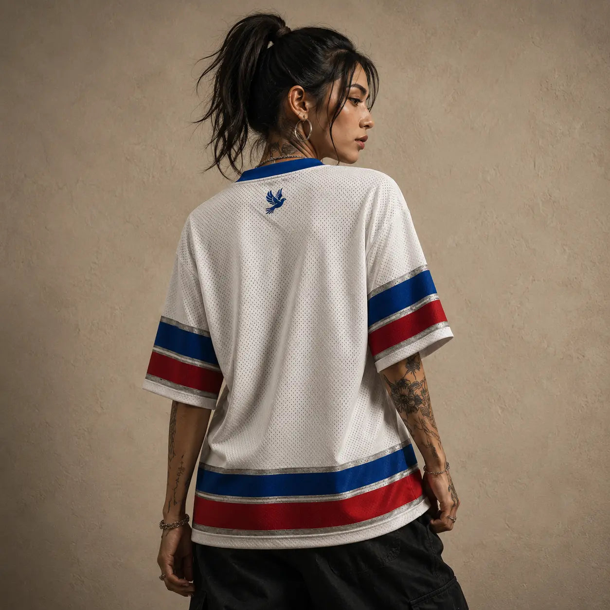 Jesus Jersey Football Shirt Blue Star Faith Edition Chaosbornwear