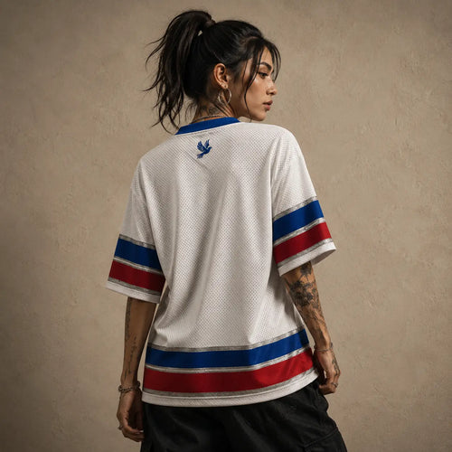Jesus Jersey Football Shirt Blue Star Faith Edition Chaosbornwear