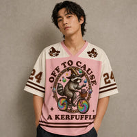 Kerfuffle Wizard Raccoon Rainbow Jersey Shirt Off To Cause 24 Chaosbornwear