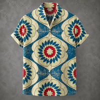 Men’s Retro Button Shirt Vintage Summer Design Chaosbornwear