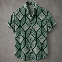 Men’s Retro Button Shirt Vintage Summer Design Chaosbornwear