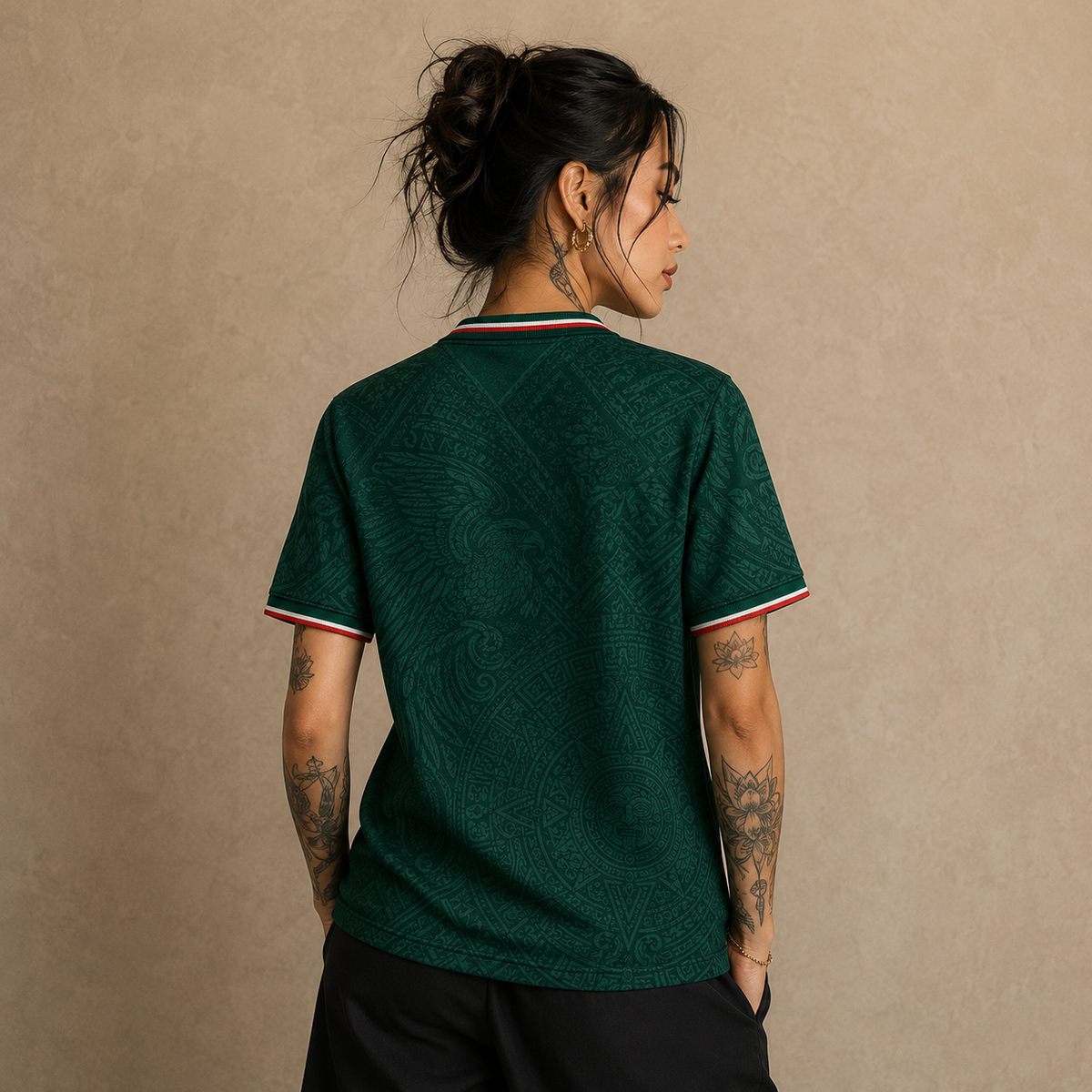 Mexico Jersey Shirt Green Eagle Premium Heritage Edition