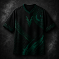 Pakistan Jersey Shirt Black Emerald Heritage Edition Chaosbornwear