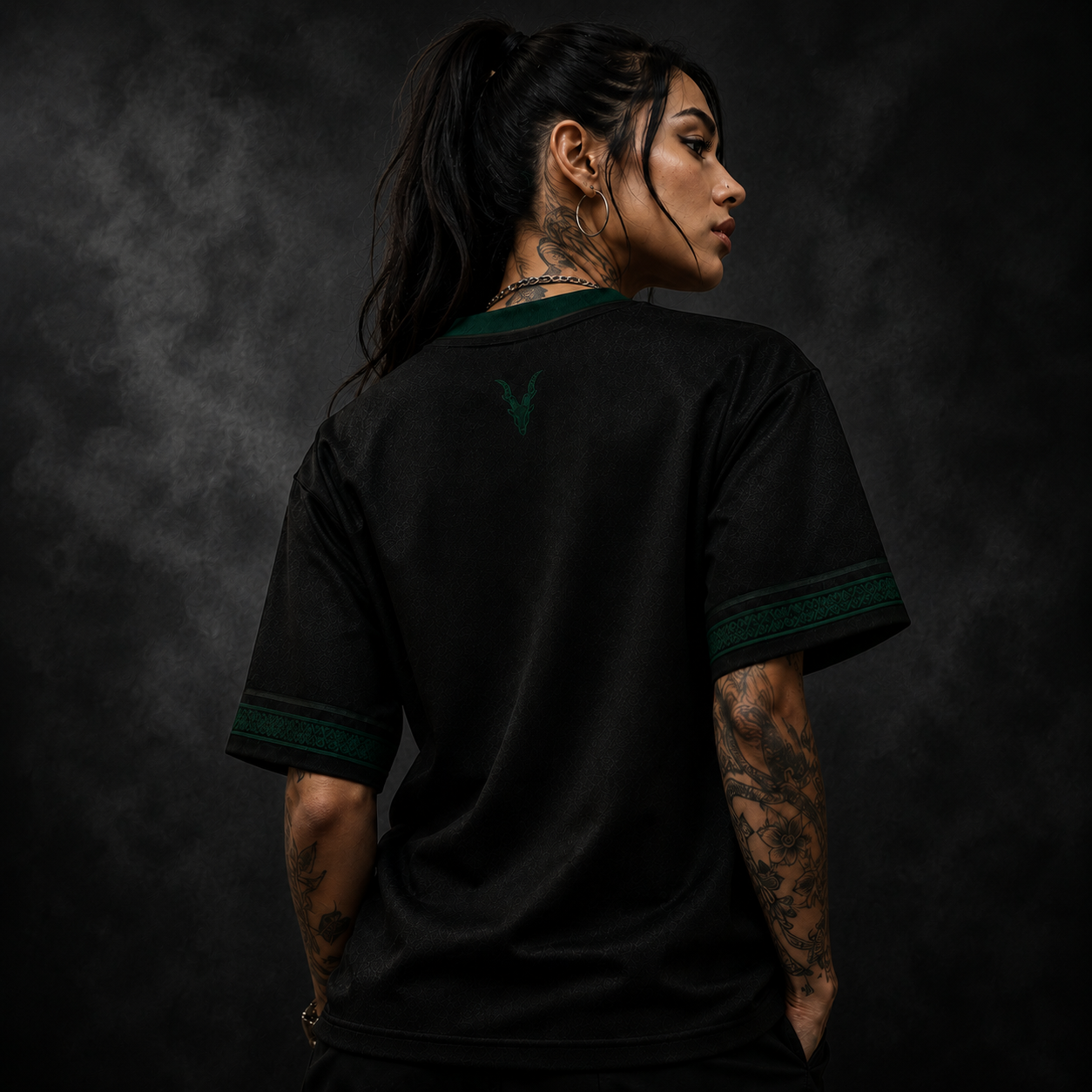 Pakistan Jersey Shirt Black Emerald Heritage Edition Chaosbornwear