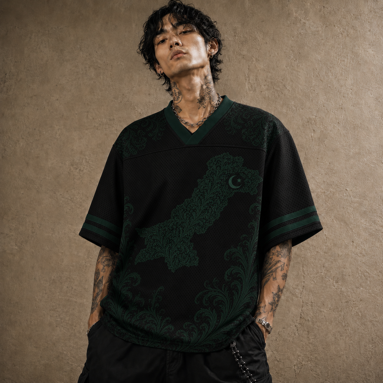 Pakistan Jersey Shirt Jinnah Heritage Edition Chaosbornwear