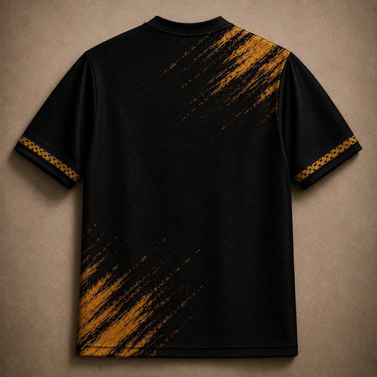 Palestine Jersey Shirt Black Gold Heritage Edition Chaosbornwear