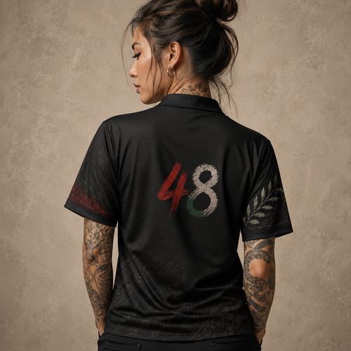 Palestine Polo Shirt Black Heritage Premium Edition Chaosbornwear