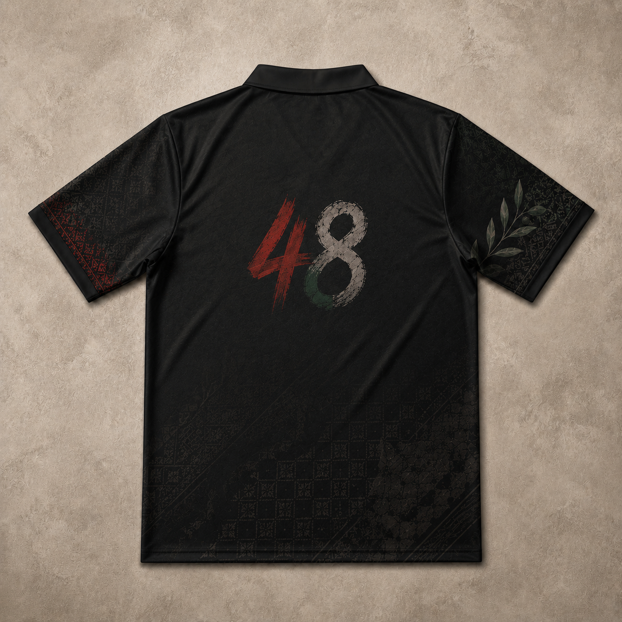 Palestine Polo Shirt Black Heritage Premium Edition Chaosbornwear
