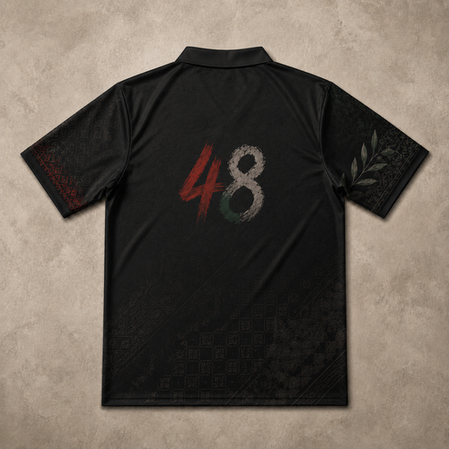Palestine Polo Shirt Black Heritage Premium Edition Chaosbornwear