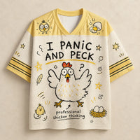 Panic & Peck Chicken Mesh Football Jersey Chaosbornwear